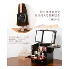 コスメボックス 蒔絵調 26×19×32cm ブラック