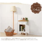 サイドチェスト ルーバー 40×32×63cm ホワイト