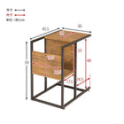 サイドテーブル 30×45.5×50cm ブラウン
