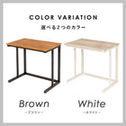 サイドテーブル 60×39×54.5cm ブラウン