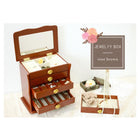 ジュエリーボックス ローズ 26×16.5×28cm ホワイト