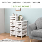 ストッカー 引き出し5段 ロゴあり 30×40×79cm ホワイトウォッシュ