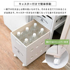 ストッカー 引き出し5段 ロゴあり 30×40×79cm ホワイトウォッシュ