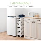 ストッカー 引き出し5段 ロゴなし 25×40×79cm ライトブラウン