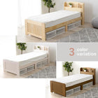 すのこベッド ショート丈 セミシングル ライトブラウン