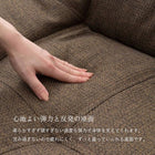 ソファ(ライノス 2.5) 2.5P ブラウン 組立設置付