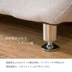 ソファ(ライノス 2.5) 2.5P ブラウン 組立設置付