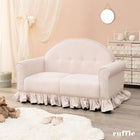 ソファ-ラッフ 126×68×79cm ピンクベージュ