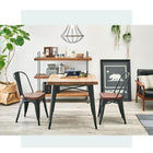 ダイニング3点セット チェアタイプ 80×80×76cm ダークブラウン