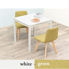 ダイニング3点セット チェア×2 75×75×72cm ナチュラル/ブルー