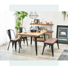 ダイニング4点セット ベンチタイプ 120×80×76cm ダークブラウン