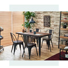 ダイニング5点セット チェアタイプ 120×80×76cm ダークブラウン