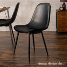 ダイニング5点セット アイアン脚/Aタイプ 140×80×72cm ブラック