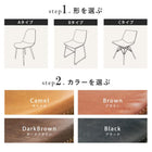 ダイニング5点セット 木脚/Aタイプ 140×80×72cm ダークブラウン