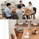 ダイニング5点セット 木脚/Aタイプ 140×80×72cm ダークブラウン