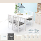 ダイニング5点セット ウィンザーチェアタイプ 110×70×72cm ブルー