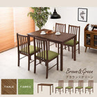 ダイニング5点セット ウィンザーチェアタイプ 110×70×72cm ブルー