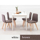 ダイニング5点セット 背もたれロータイプ 110×70×72cm ナチュラル/ブルー