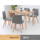 ダイニング5点セット 背もたれロータイプ 110×70×72cm ナチュラル/ブルー