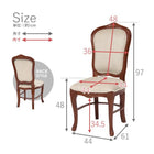 ダイニングチェア 44×61×97cm ベージュ