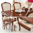 ダイニングテーブル エレガント 135×86×72cm ダークブラウン