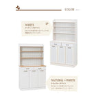 ダストボックス カントリー 87×38×155cm ホワイトウォッシュ