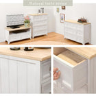 チェスト アンティーク天板 4段 41×31×76cm ホワイト