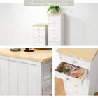 チェスト アンティーク天板 8段 31×38.5×95cm ホワイト