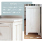 チェスト シンプル ワイド 5杯 60×31×76cm アンティークホワイト