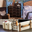 チェスト トランク風 41×32×72cm ダークブラウン