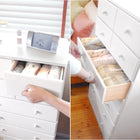 チェスト 丸取っ手 9杯 60×37×116cm ホワイト