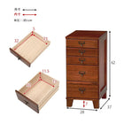 チェスト 桐製 28×37×62cm ブラウン