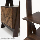 チェストラック 引出し2段 幅53 53×48×187cm ブラウン