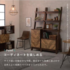 チェストラック 引出し2段 幅53 53×48×187cm ブラウン