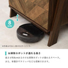 チェストラック 引出し2段 幅75 75×48×187cm ブラウン