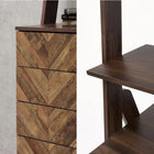 チェストラック 引出し4段 幅53 53×48×187cm ブラウン