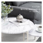 テーブル 64×64×34cm マーブルブラック