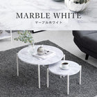 テーブル 64×64×34cm マーブルブラック