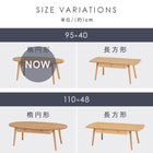 テーブル 引出し付き 95×40×37cm ブラウン