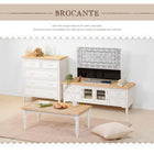 テーブル ブロカント スクエアタイプ 90×50×35cm ホワイト