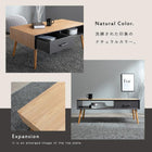 テーブル モダン オープンタイプ 1杯 100×45×40cm ブラウン