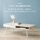 テーブル 両面引出し 100×45×36.5cm ブラウン