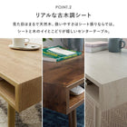 テーブル 両面引出し 100×45×36.5cm ブラウン