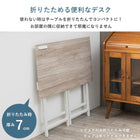 デスクチェアセット 折りたたみ 80×45×72cm ブラウン/ブラック