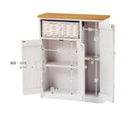 トイレラック 50×16×62cm ナチュラル/ホワイト