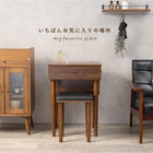 ドレッサー 2口コンセント 50×61×100cm ダークブラウン