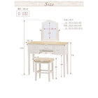 ドレッサー ブロカント 92×35×124cm ホワイト