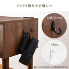 ドレッサー 角度調整 53×40×104cm ダークブラウン