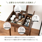 ドレッサー 角度調整 53×40×104cm ダークブラウン