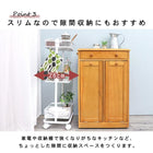 トローリーワゴン 幅38cm ダークブラウン